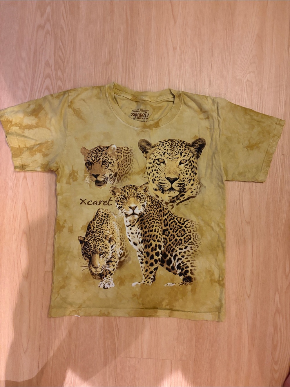Kids' Yellow Leopard Graphic Tee XL XCaret